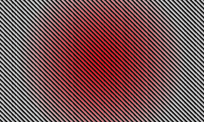 Red Core Warning Grid: Diagonal Stripes with Central Glow,  luminous red glow radiating from the center, creating an effect of intense heat or a warning signal.