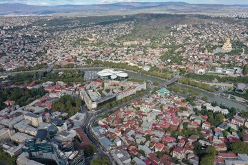 Aerial View of Tbilisi, Georgia