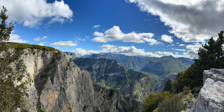 Panoramic photo from the Sokol Gorlo observation deck, Montenegro.