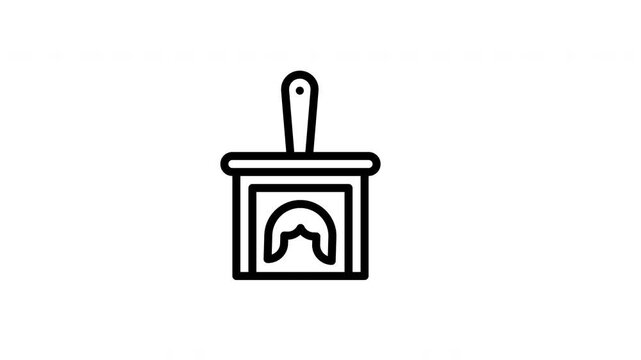 hair dye brush animated icon