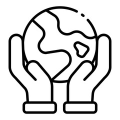 save earth icon for protecting environment globally