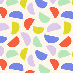 seamless pattern with colorful cups