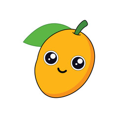 a cute mango cartoon