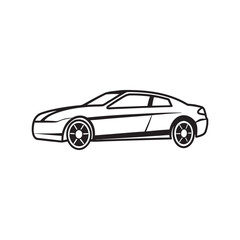 silhouette vector of a car