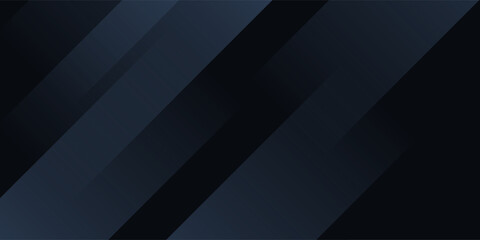 Modern black blue abstract background. Minimal. Color gradient. Dark. Web banner. Geometric shape. 3d effect. Lines stripes triangles.