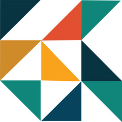 Abstract geometric triangle pattern colorful vector background modern design for branding and creative projects