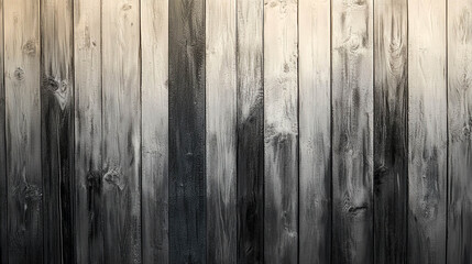 A wooden wall made of vertically arranged boards painted in cool shades of gray. The surface shows patterns of wood fibers and knots.
