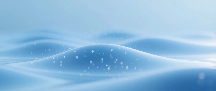 Winter blue sky wave pattern vector background