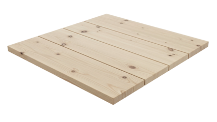 Wooden Plank Square Panel Natural Light Rustic Minimalist Design