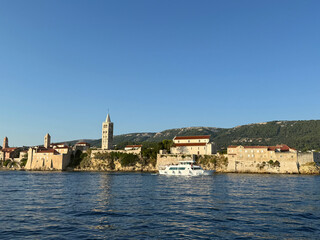 view of the old town of rab