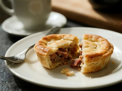 Pork Pie A traditional British savory pie with a filling of pork