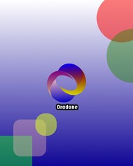 Vibrant abstract background with bold gradient colors and a modern logo centered perfectly. Ideal for branding, digital marketing, or creative design projects.