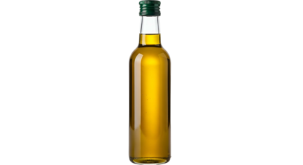 Olive Oil Bottle on Black and White Background Natural Cooking Ingredient