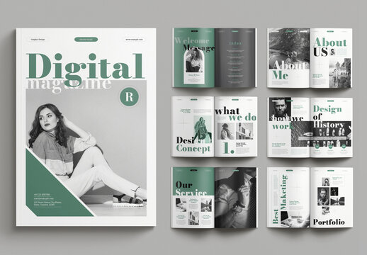 Digital Magazine Template