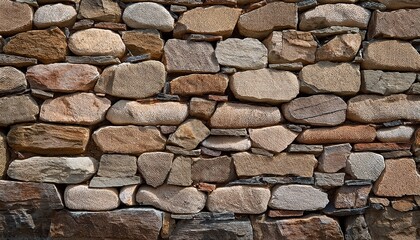 Fototapeta premium Panoramic Image Stone Wall Useful For Backgrounds