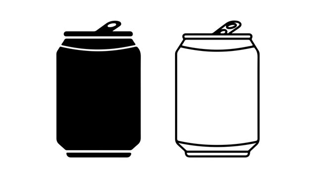 Aluminum cans with pull tabs with transparent background