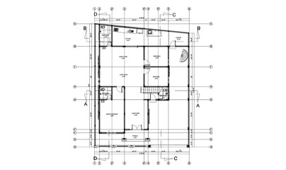 First Floor Plan To 2 Story House