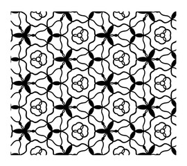 Fototapeta premium Black and White Islamic Geometric Pattern