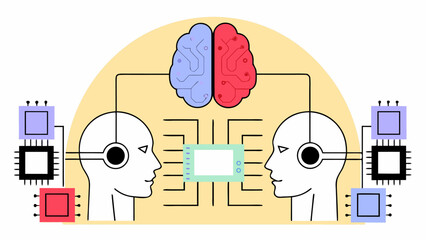 brain working together agent concept vector