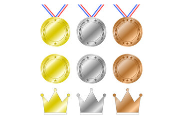 優勝メダルセット ゴールド・シルバー・ブロンズ