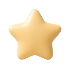 3D gold star icon representing favorite, rating, and achievement.
