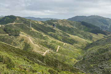 ニュージーランド　ウェリントンのスカイライン・ウォークウェイからの風景