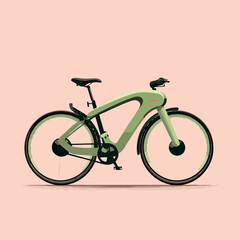 City transport bicycle vector