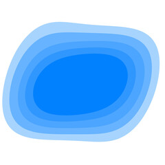 abstract representation of layered gradients forming an organic shape on transparent background