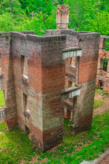 Each brick is a memory, each shadow a lesson, Sweetwater Creek State Park, Lithia Springs, Georgia, United States of America