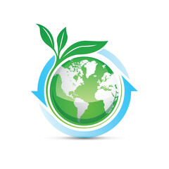 nature abstract logo modern style