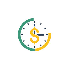 Time is Money Business Efficiency Icon