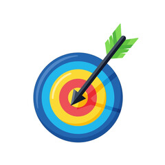 Target Icon Achieving Goals, Accuracy, and Strategic Planning for Business Success
