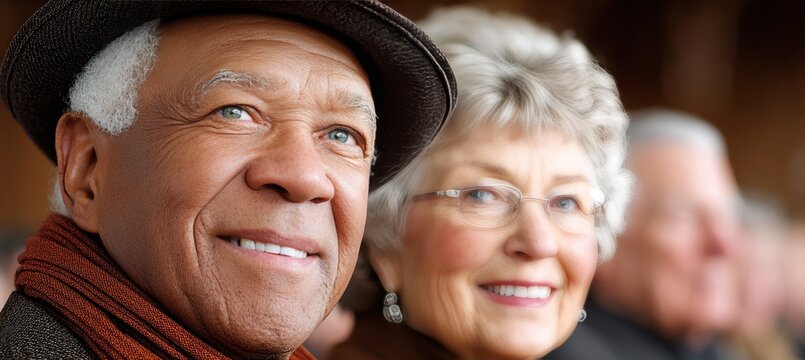 Joyful Gathering of Senior Citizens Sharing Heartwarming Stories and Memories in a Warm Atmosphere