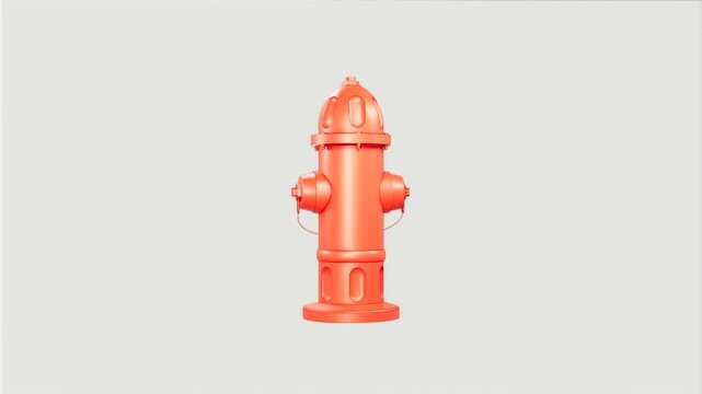 red hydrant public property 360 animation