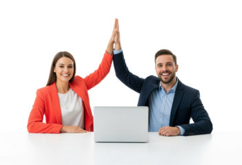 Partnership agreement for small business cooperation, freelance teamwork presentations, and joint project announcements used in client proposals and professional service brochures