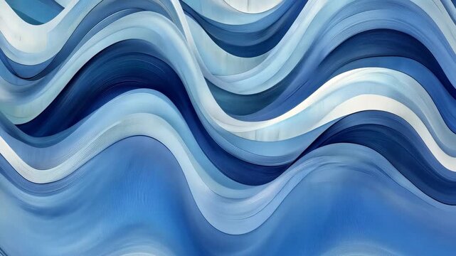 Dynamic waves: abstract blue movement showcasing fluid oceanic patterns