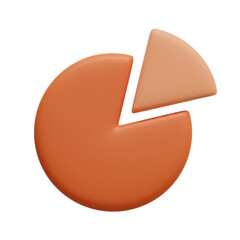 Visually appealing pie chart to present business data, growth and sales, showcasing market share and percentages in a clean, modern design
