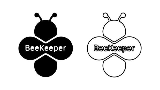 Minimalist Bee Keeper Logo Design Concept
