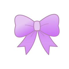 Gentle Lavender Bow - Decorative Element