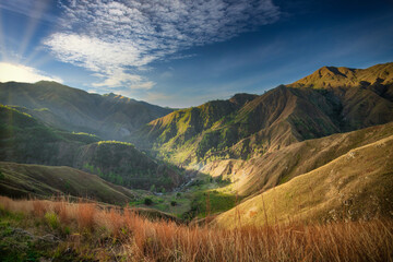 Mirador de la cordillera Bohechio san juan de la maguana republica dominicana. Presa de palomino