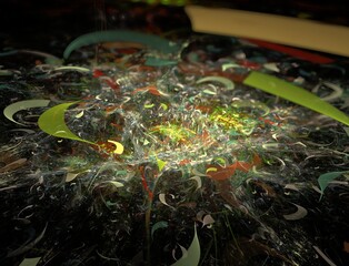 Imaginatory fractal abstract background Image