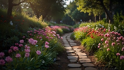 Obraz premium path in the garden
