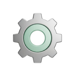 Sleek gear illustration for modern interfaces and design projects, visualize precision and efficiency, making it ideal for technology concepts