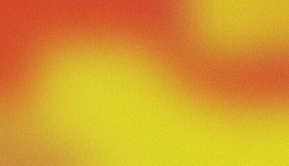 A vibrant, abstract background with a gradient of warm colors, transitioning from fiery red to bright yellow, with a textured, speckled pattern. Noise background. Gradient texture background
