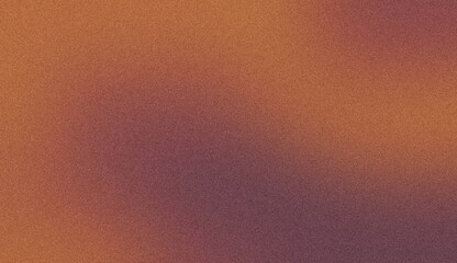 Abstract textured background with a gradient of warm orange and deep purple hues, creating a mottled, organic pattern. Noise background. Gradient texture background