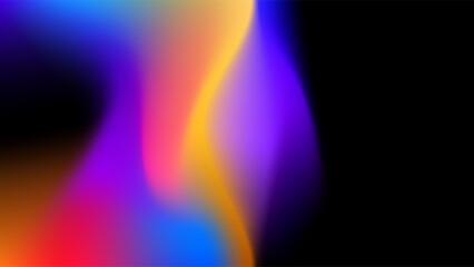ABSTRACT DARK BACKGROUND ELEGANT GRADIENT MESH BLUE ORANGE PINK PURPLE SMOOTH COLOR DESIGN VECTOR TEMPLATE GOOD FOR MODERN WEBSITE, WALLPAPER, COVER DESIGN 