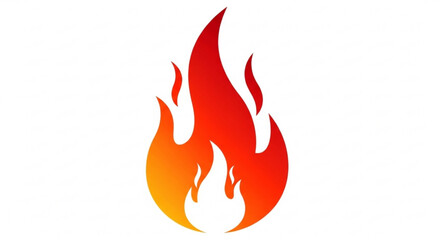 Vibrant flame, a symbol of energy, passion, and transformation, representing warmth, light, and the power of combustion