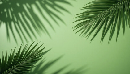 Obraz premium palm leaf background