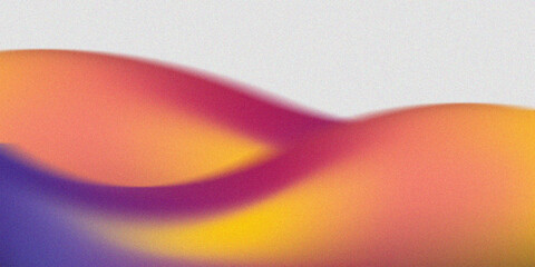 Abstract gradient wave with vibrant colors and subtle texture, flowing smoothly across a clean, bright background
