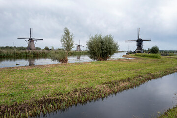 Windm&uuml;hlen in Kinderdijk, Holland